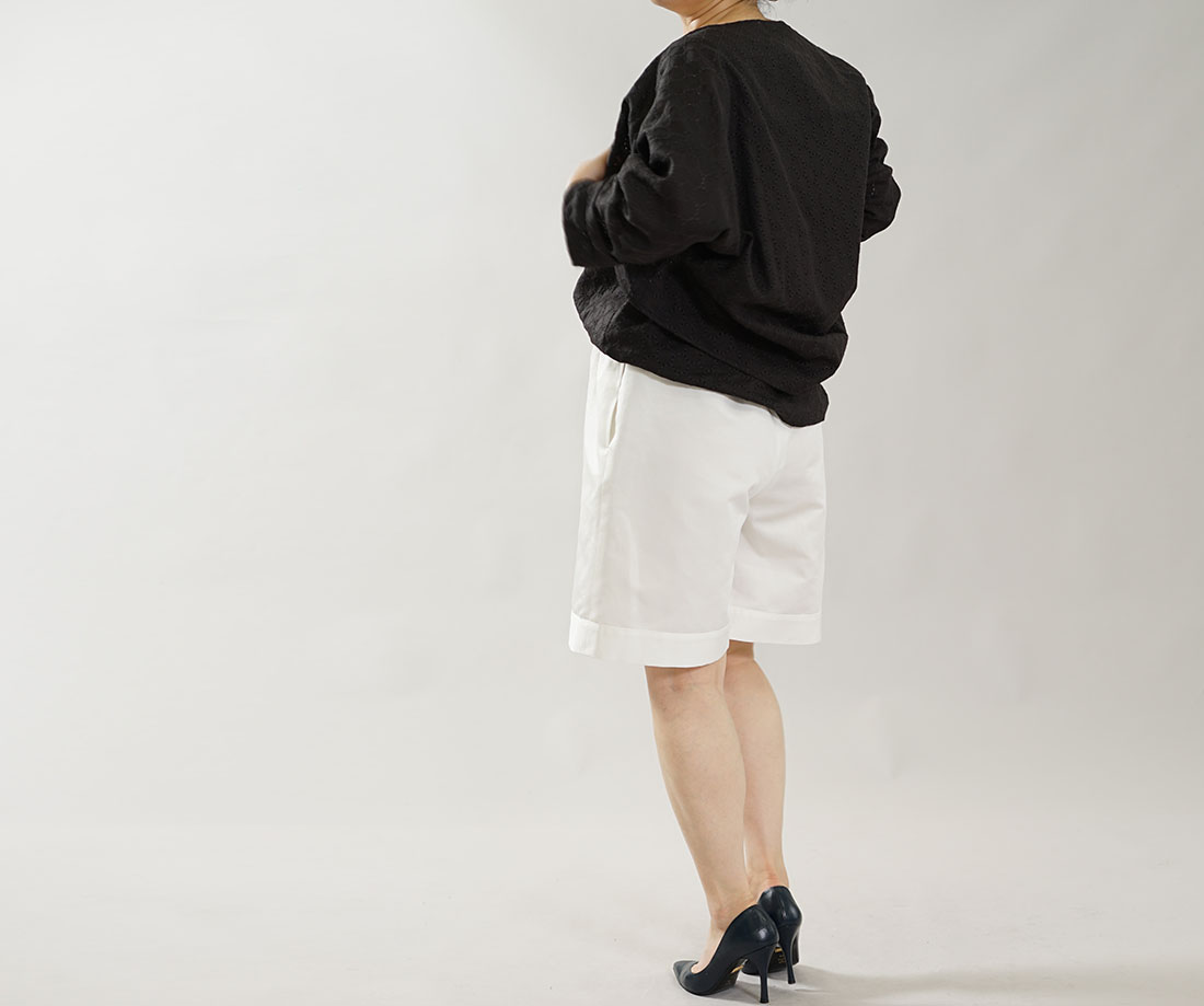男女兼用 中厚 リネンコットン パンツ ショートパンツ 裾カフス ハーフパンツ キュロット ポケット有り ウエストゴム ボトムス / ホワイト リネンパンツ リネン 麻 コットンリネン 綿麻 コットン cotton 綿 薄手 薄地 さっぱり さらさら しゃり感 ウエストゴム リラックスパンツ リラックス きれいめ 裾ロール ショート丈 ショートパンツ 短パン シンプル リネンボトム 麻パンツ カジュアル アウトドア ウォーキング ルームウエア ワークアウト トレーニングウエア 無地 無地パンツ 無地ボトム 白 ホワイト 白色 トレンド 旬 着こなし 春 夏 秋 冬 レディース wafu 新作