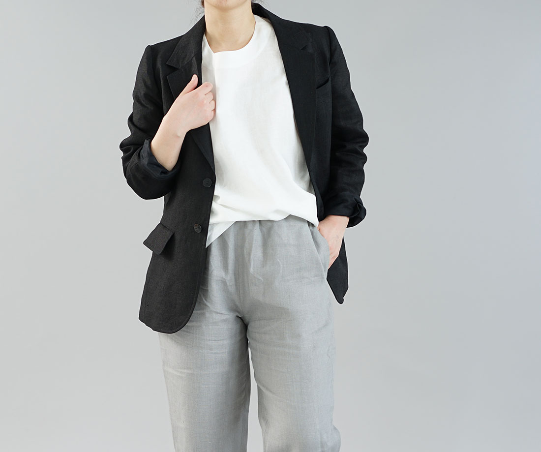wafu ワフ わふ わたぬき服装店 中厚 リネン テーラード ジャケット 総裏仕様 裏地リネン100% 羽織 メンズ / ブラック 羽織り アウター リネン 麻 リネン羽織り 羽織り アウター ジャケット ロング羽織り ロングジャケット ロング丈 ロングアウター テーラードジャケット テーラード 襟付き チェスターコート チェスタージャケット チェースター 無地 無地羽織 無地アウター スリム コンパクト 入園式 入学式 卒園式 卒業式 パーティー サロン 黒 黒色 ブラック トレンド 旬 着こなし 春 夏 秋 冬 レディース wafu 新作
