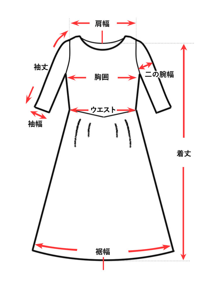 サイズの測り方 Wafu Linen Clothing リネン服 リネン寝具 リネン雑貨 生地の通販