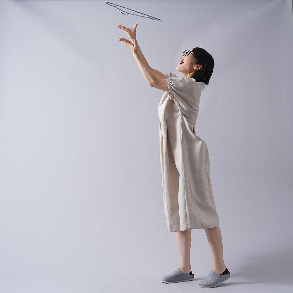 リネンまきまきハンガー リネンハンガー 45度バイヤスで巻くスチールハンガー 捨てずに活かす/3色展開【横幅40cm】z000z-1set